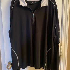 XL long sleeve victorinox shirt with cream patches on elbows